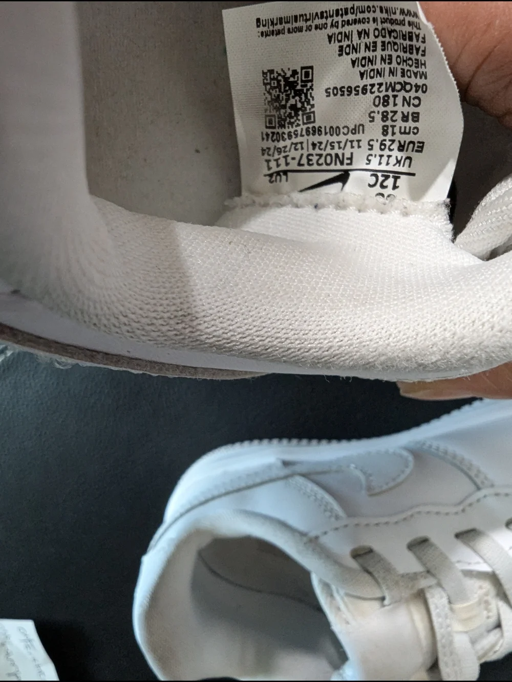 Nike Kids' White Low-Top Sneakers